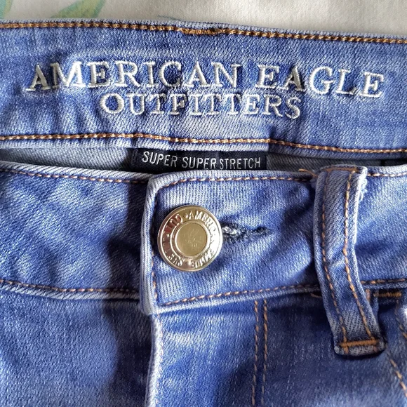 American Eagle Hi-Rise Jeggings High Waisted Jeans Super Stretch Denim Size 6 - Picture 6 of 8